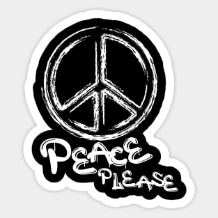 Peace Please Sticker